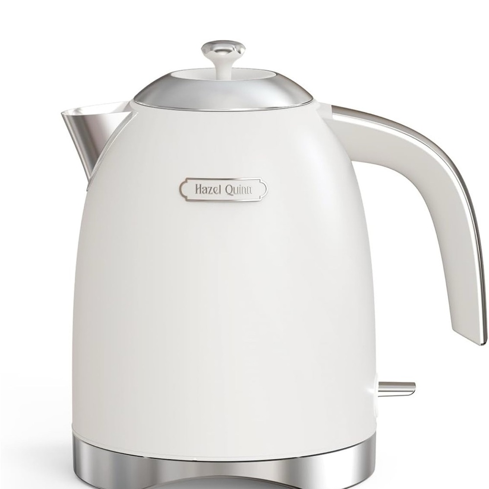 Pearl White Hazel Quinn Electric Tea Kettle